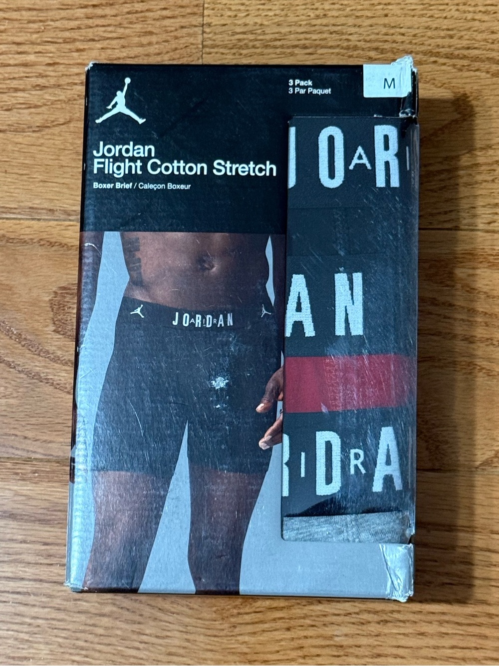Men’s Jordan Flight Cotton Core Boxer Briefs 3-Pack - Size Medium